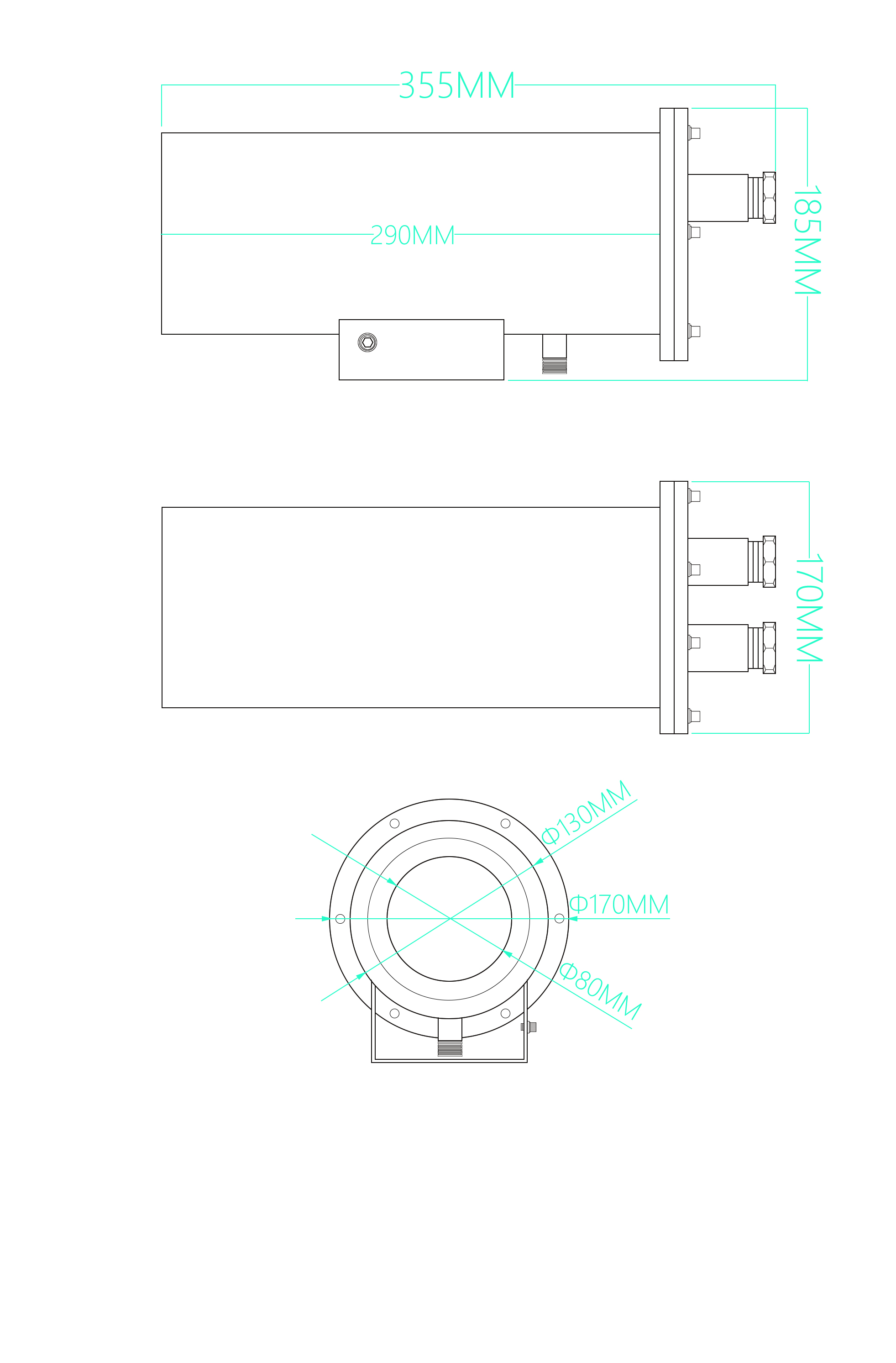 李攻 LG-FB1601P-HXSL耐高溫水冷防爆攝像機(jī)(圖1)
