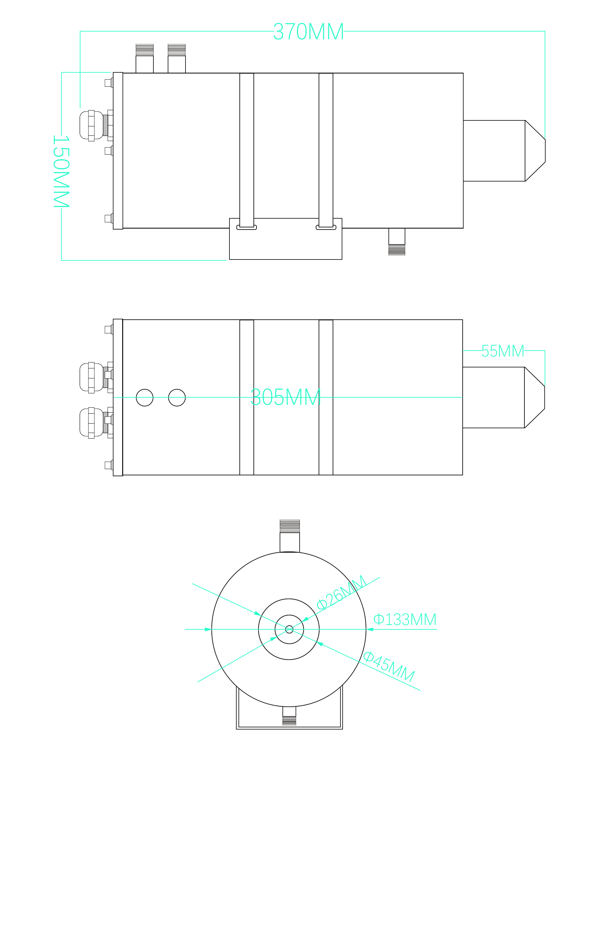 金智遠JZY-3010內窺式針孔式耐高溫風水冷攝像機(圖1)